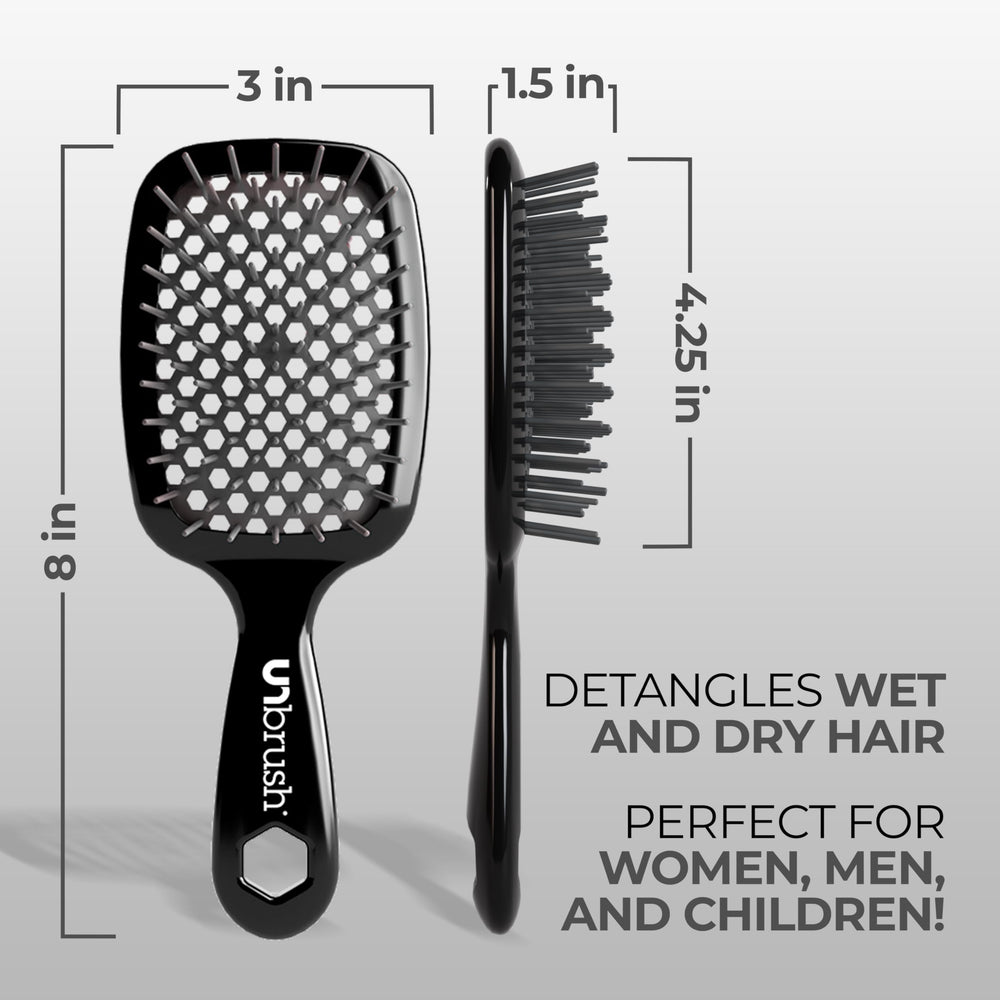 FHI Heat UNbrush vented back detail showing airflow feature to speed drying