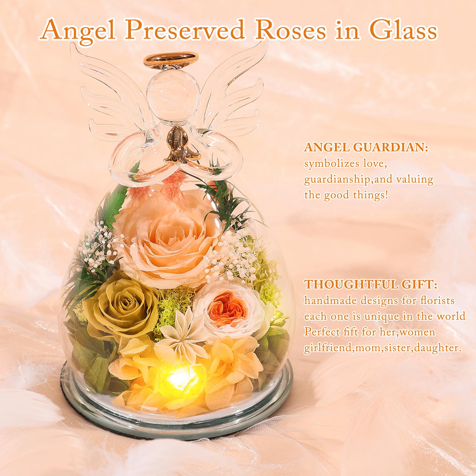 FIACO gift-ready packaging protecting glass dome and angel for safe delivery