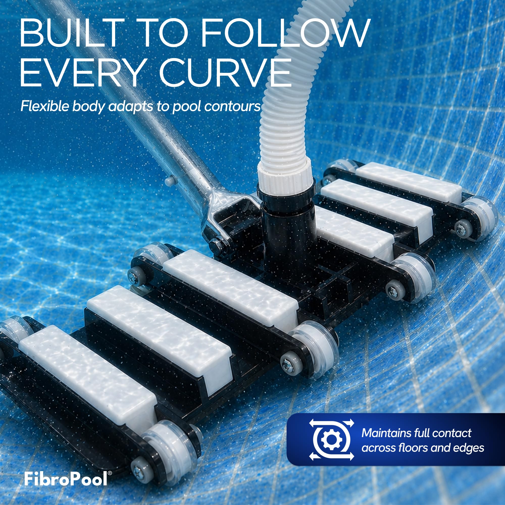 FibroPool 1.5-inch suction port connection fitting most pool hoses