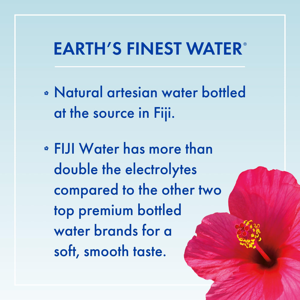 FIJI bottle near island spring illustration connecting brand to natural source