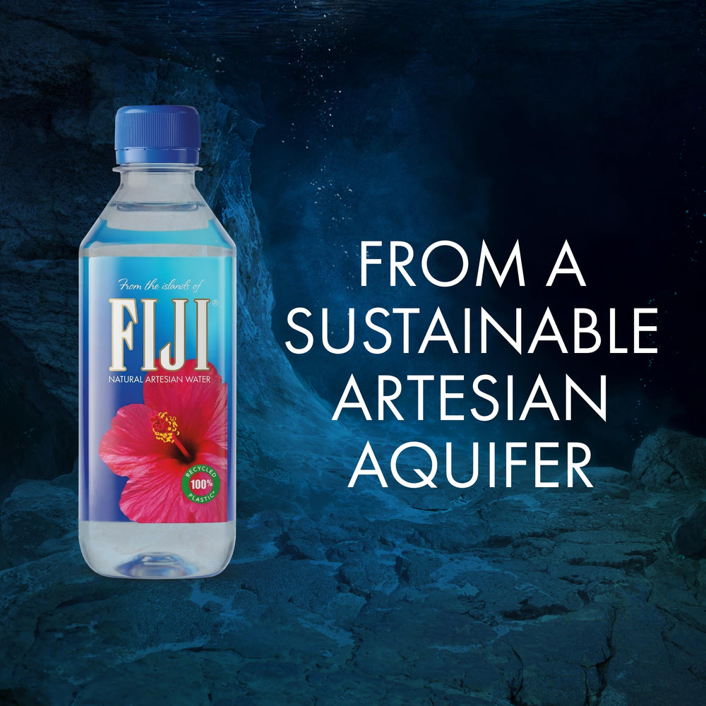 FIJI bottles arranged on event table for professional presentation