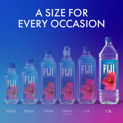 FIJI single 1.5L bottle front label highlighting brand and large-capacity hydration