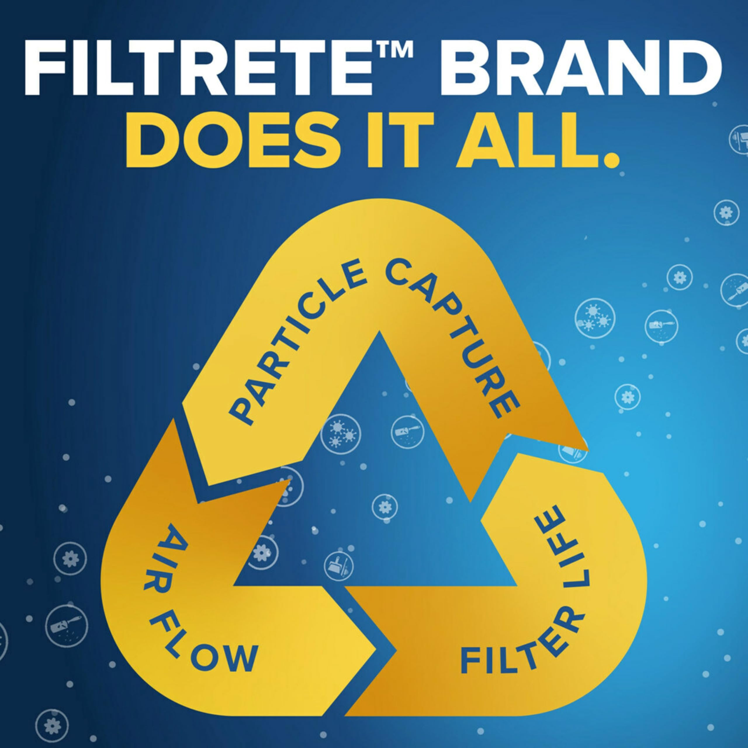 Filtrete fiber texture macro highlighting charged fibers for particle attraction