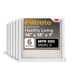 Filtrete front packaging showing six-pack and MPR 300 benefit