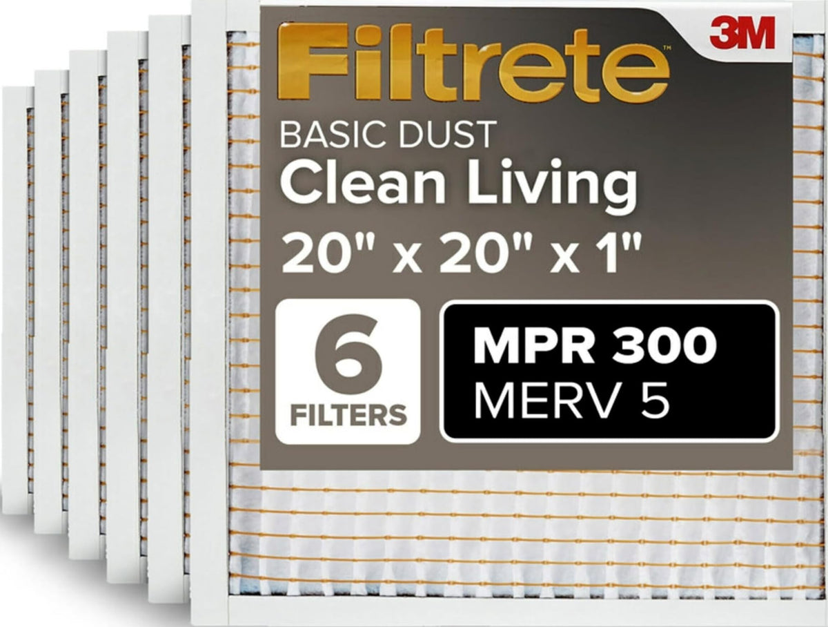 Filtrete front packaging showing six-pack and clear savings benefit