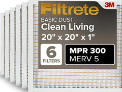 Filtrete front packaging showing six-pack and clear savings benefit