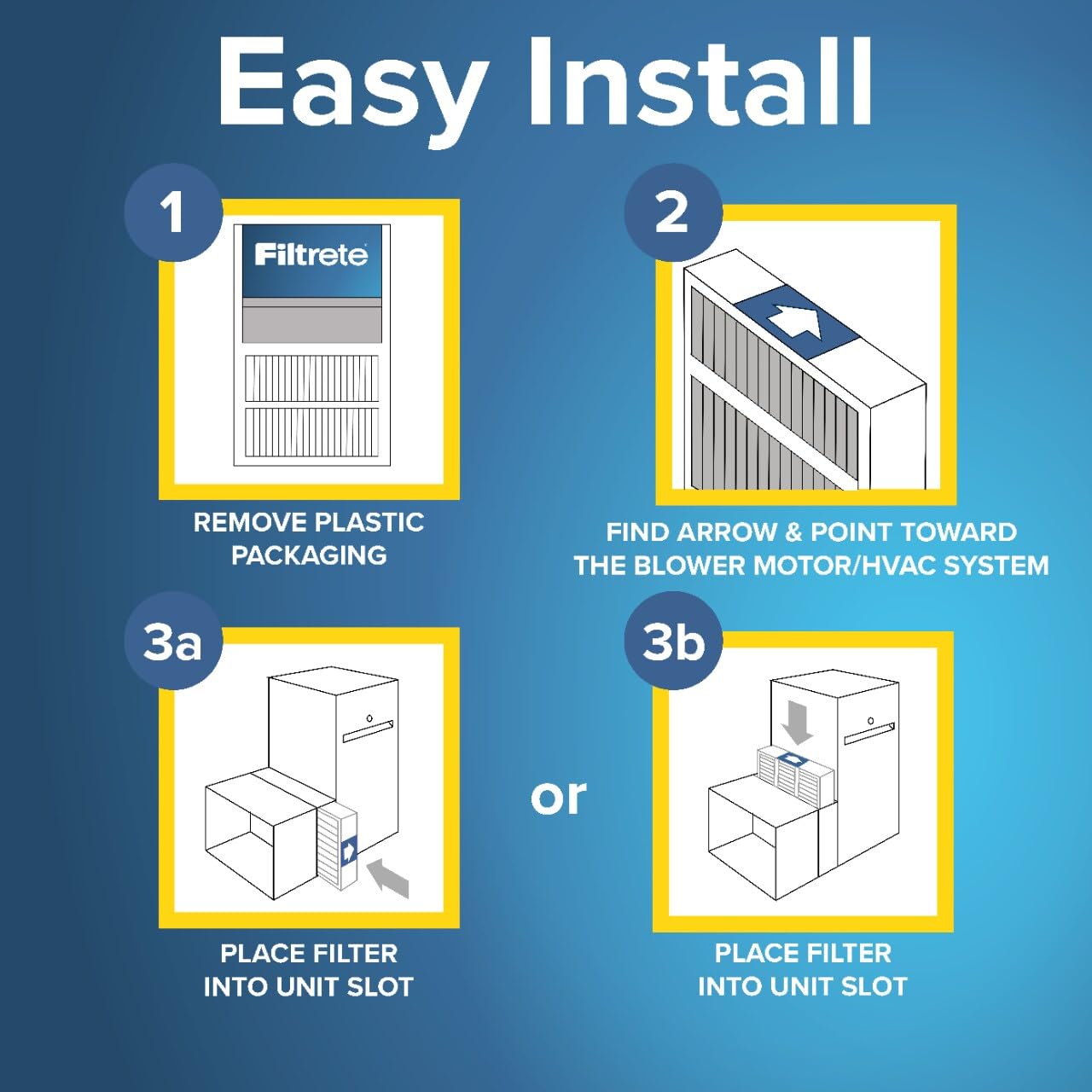 Filtrete label with actual dimensions and MPR 1550 rating for correct fit