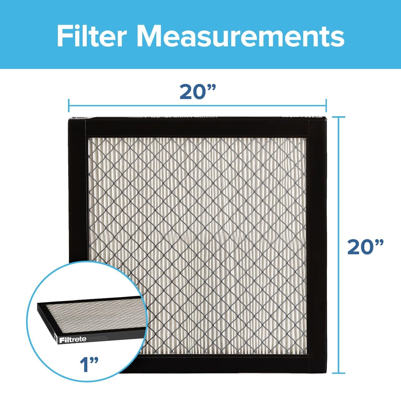Filtrete pleated media close-up showing dense fibers for improved capture