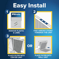 Filtrete size label and dimensions showing 13.81x23.81x0.81 fit for correct installation