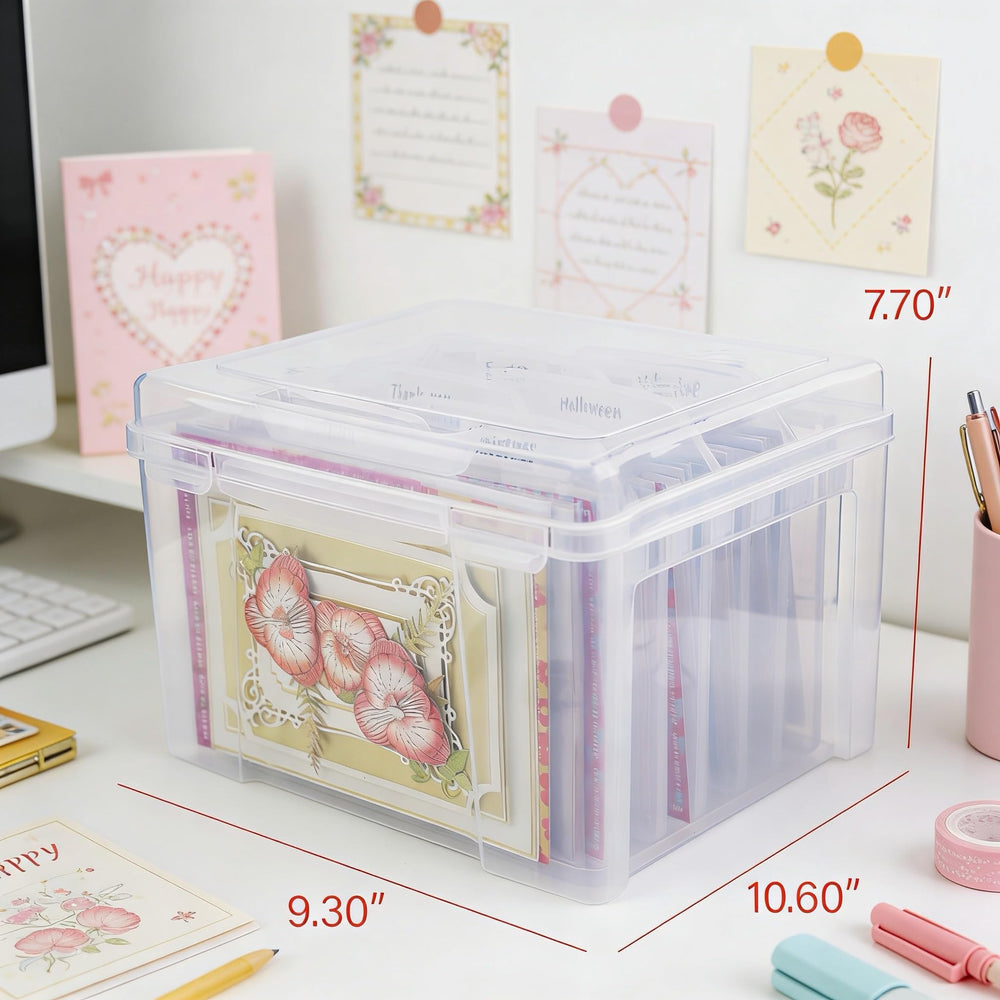 Find Scrapblooms open box with six removable dividers for customizable sorting