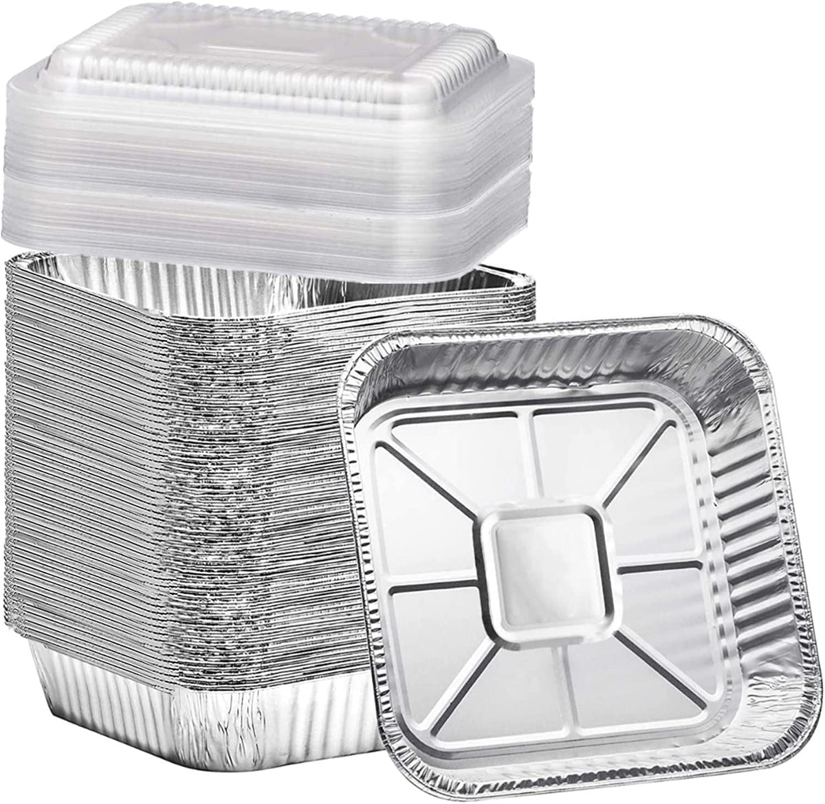 Findful front packaging showing 35 pans and clear lids for convenient events