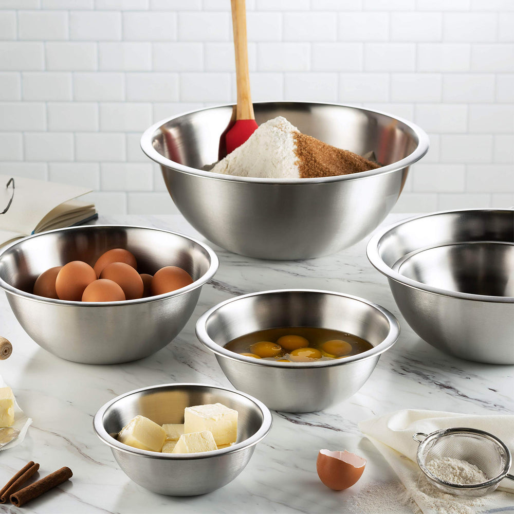 FineDine flat base visible for stability while whisking and mixing benefit