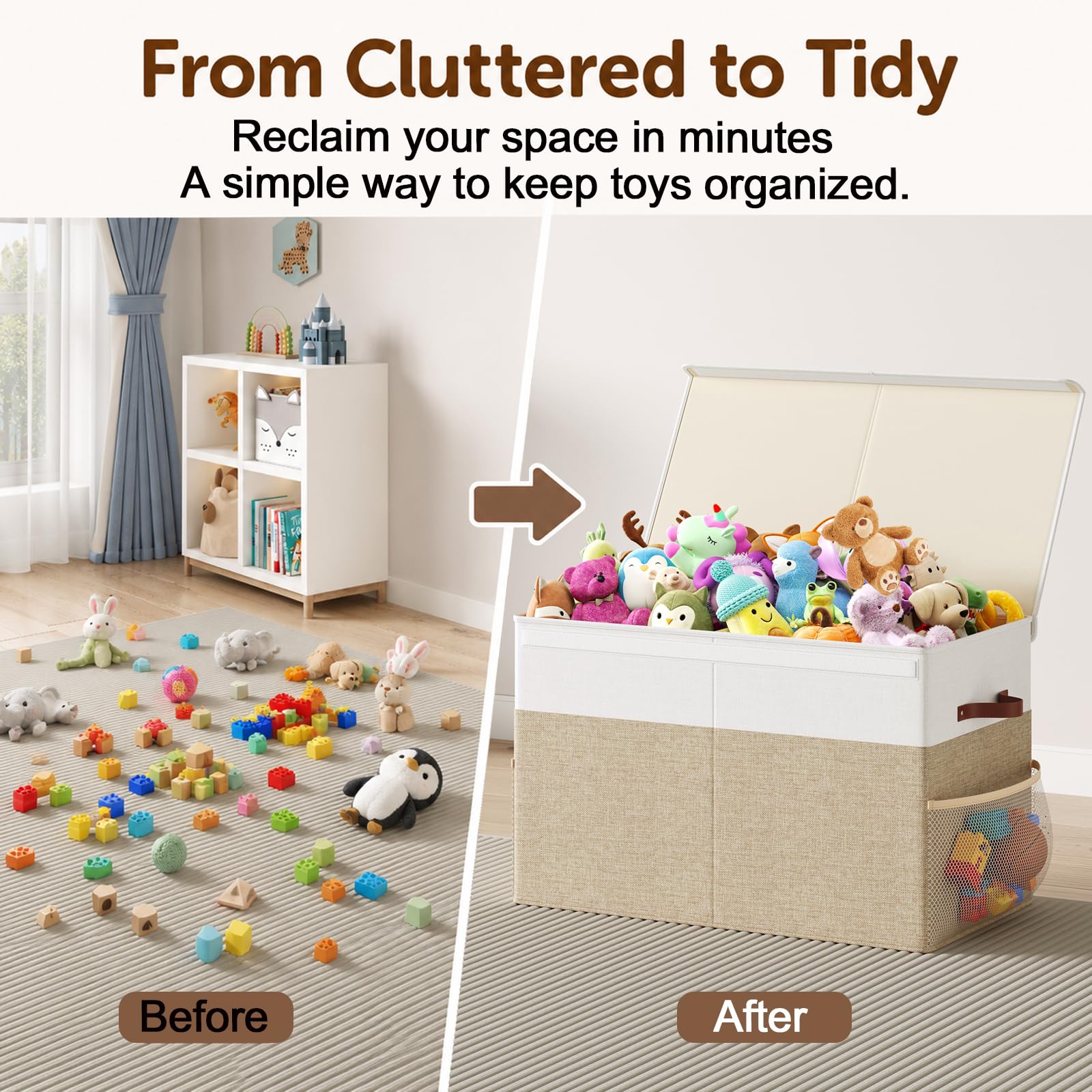 Fineonly folded flat under bed demonstrating space-saving convenience