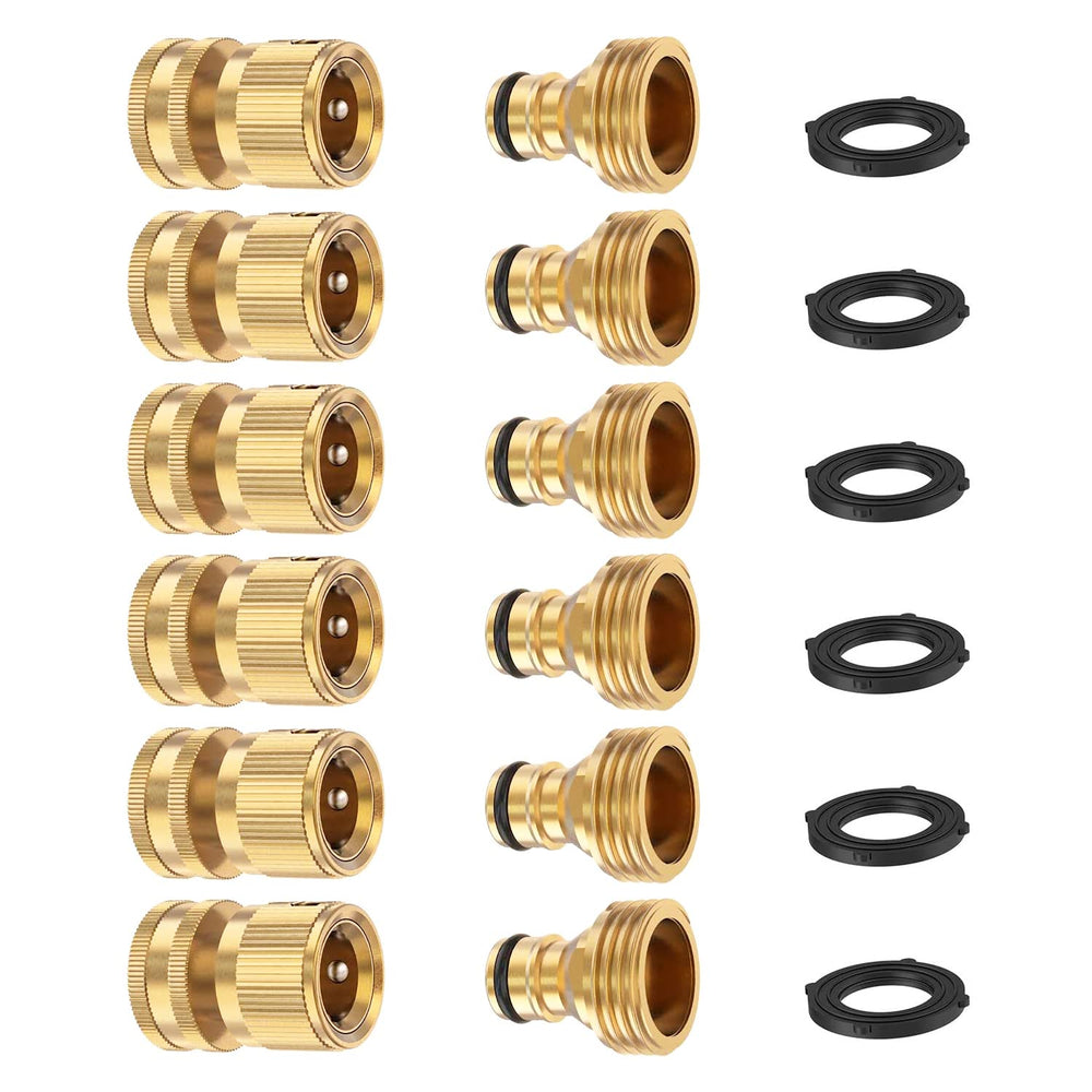 FINEST+ front packaging showing six brass quick connector sets and benefits