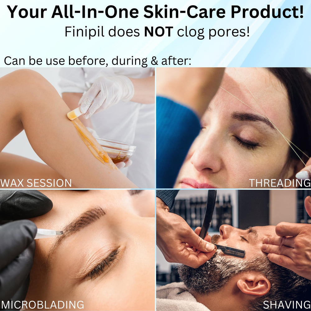 finipil in a bathroom setting as aftercare staple for salon-quality post-treatment soothing