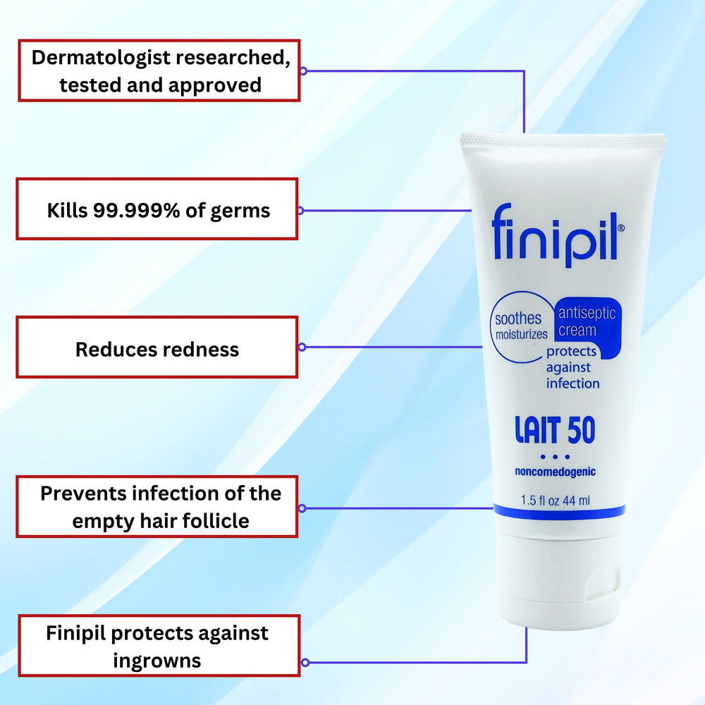 finipil cream texture close-up highlighting smooth non-greasy finish for quick absorption