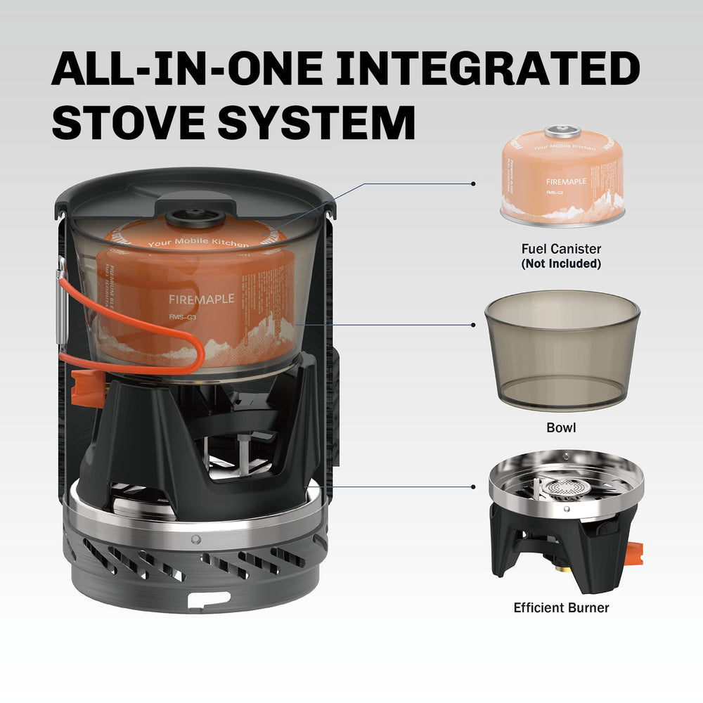 Fire-Maple pot closed on top demonstrating secure storage and travel convenience