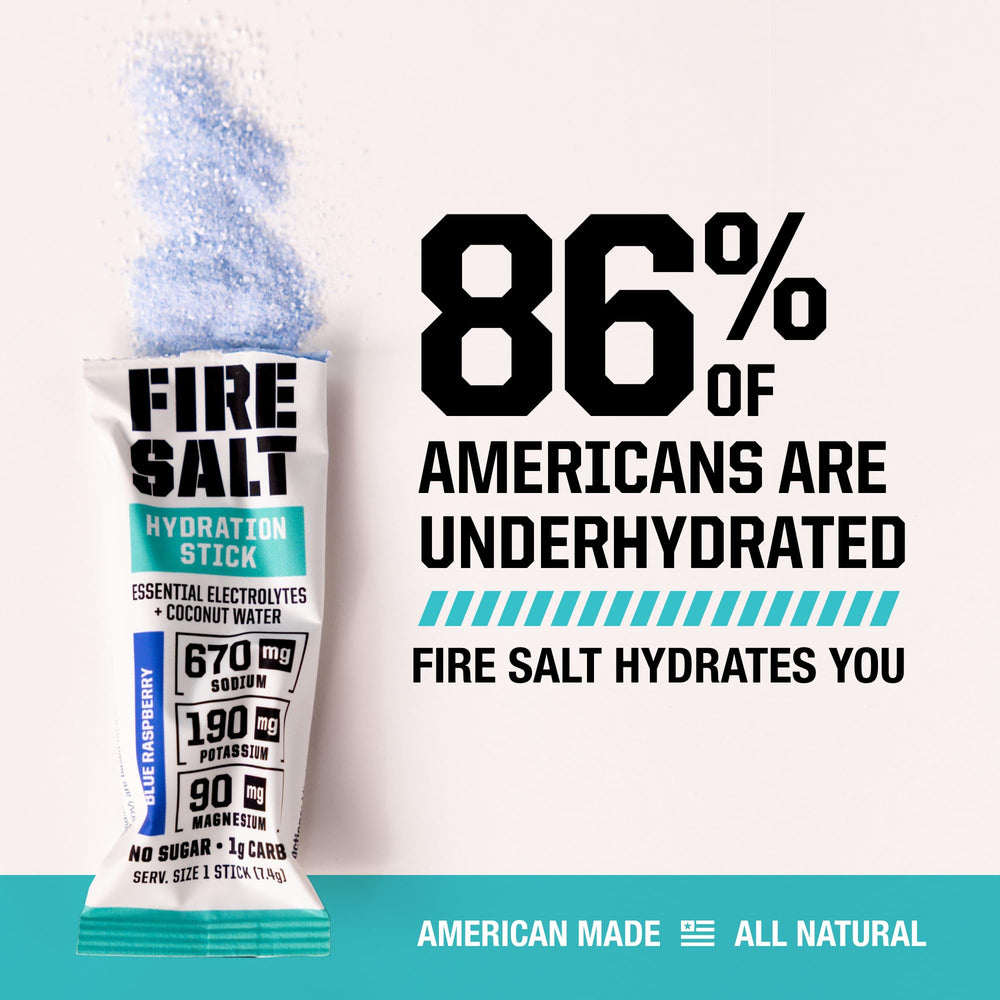 Fire Science Nutrition peach stick nutrition label highlighting electrolyte amounts