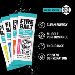 Fire Science Nutrition single stick close-up showing packet detail for easy portability