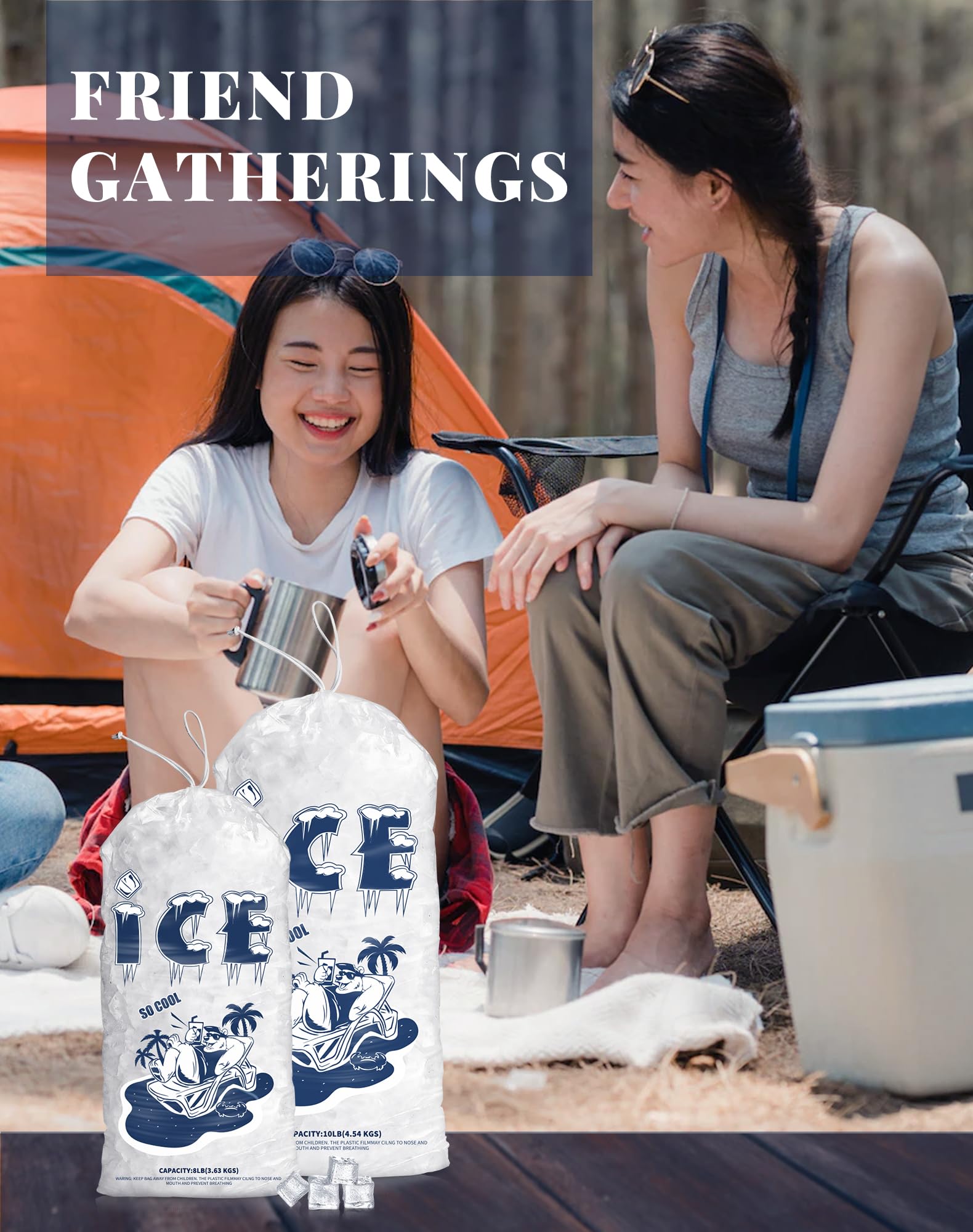 FireKylin bag in outdoor party scene for easy transport and chilled drinks