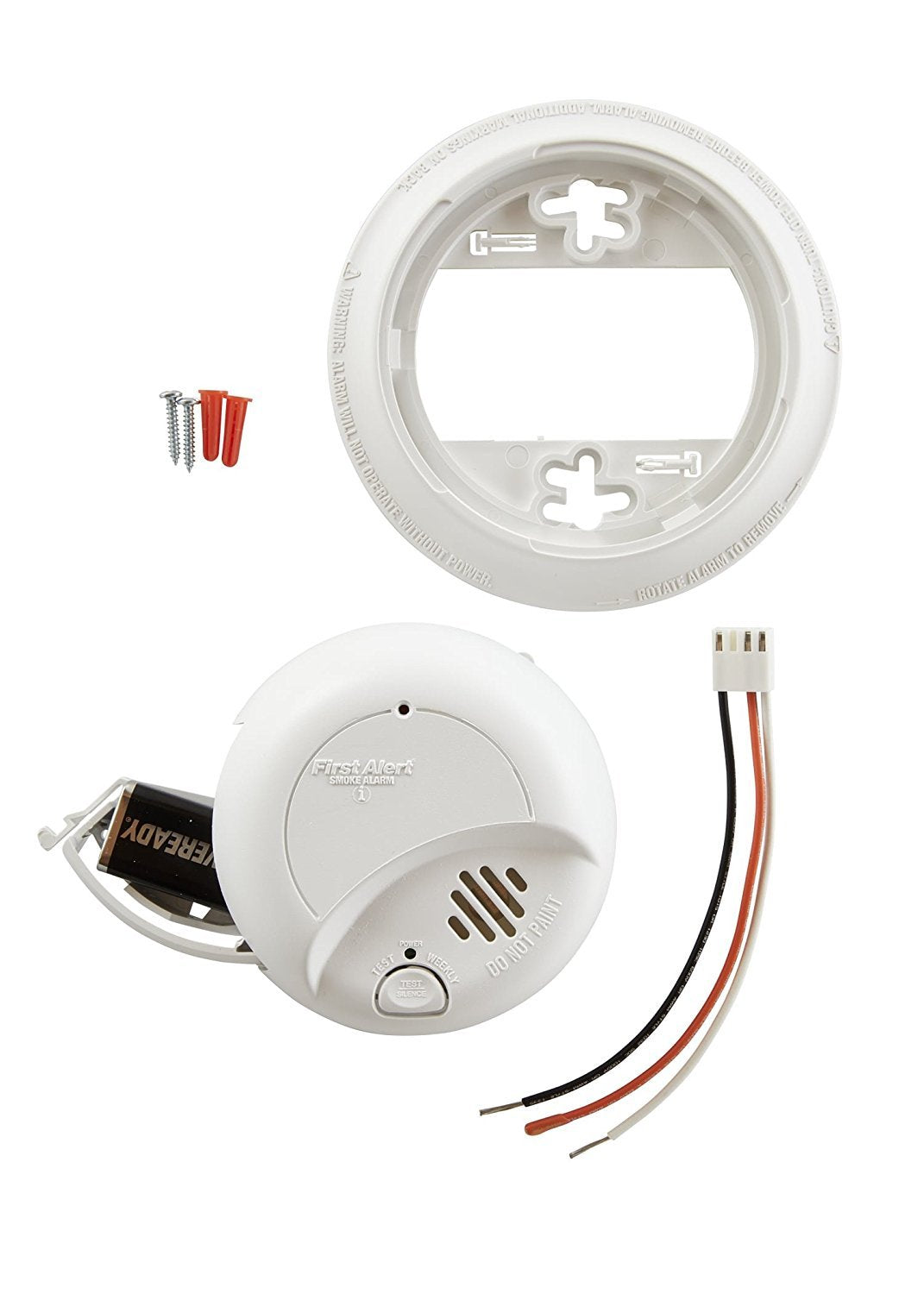 First Alert 9120B sensor close-up highlighting ionization chamber and reduced nuisance alarm design