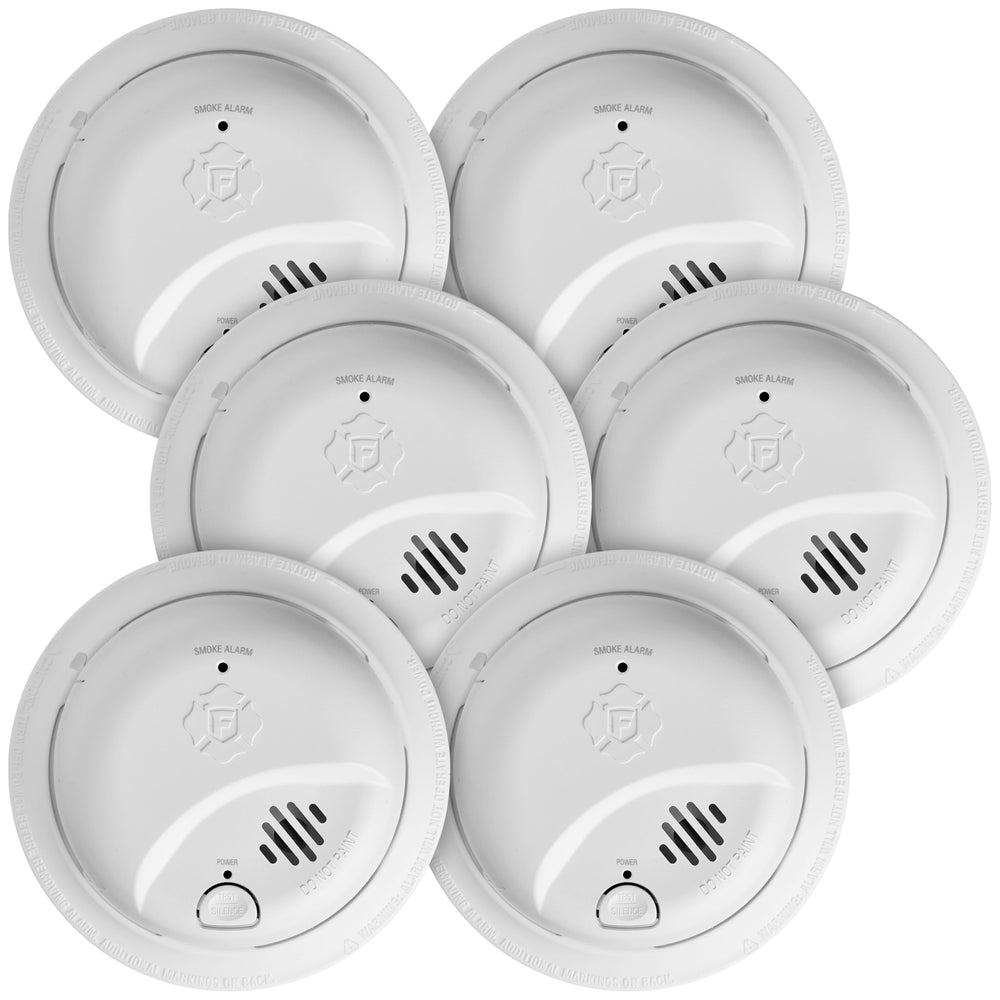 First Alert front view of alarm showing clean design and fast detection benefit