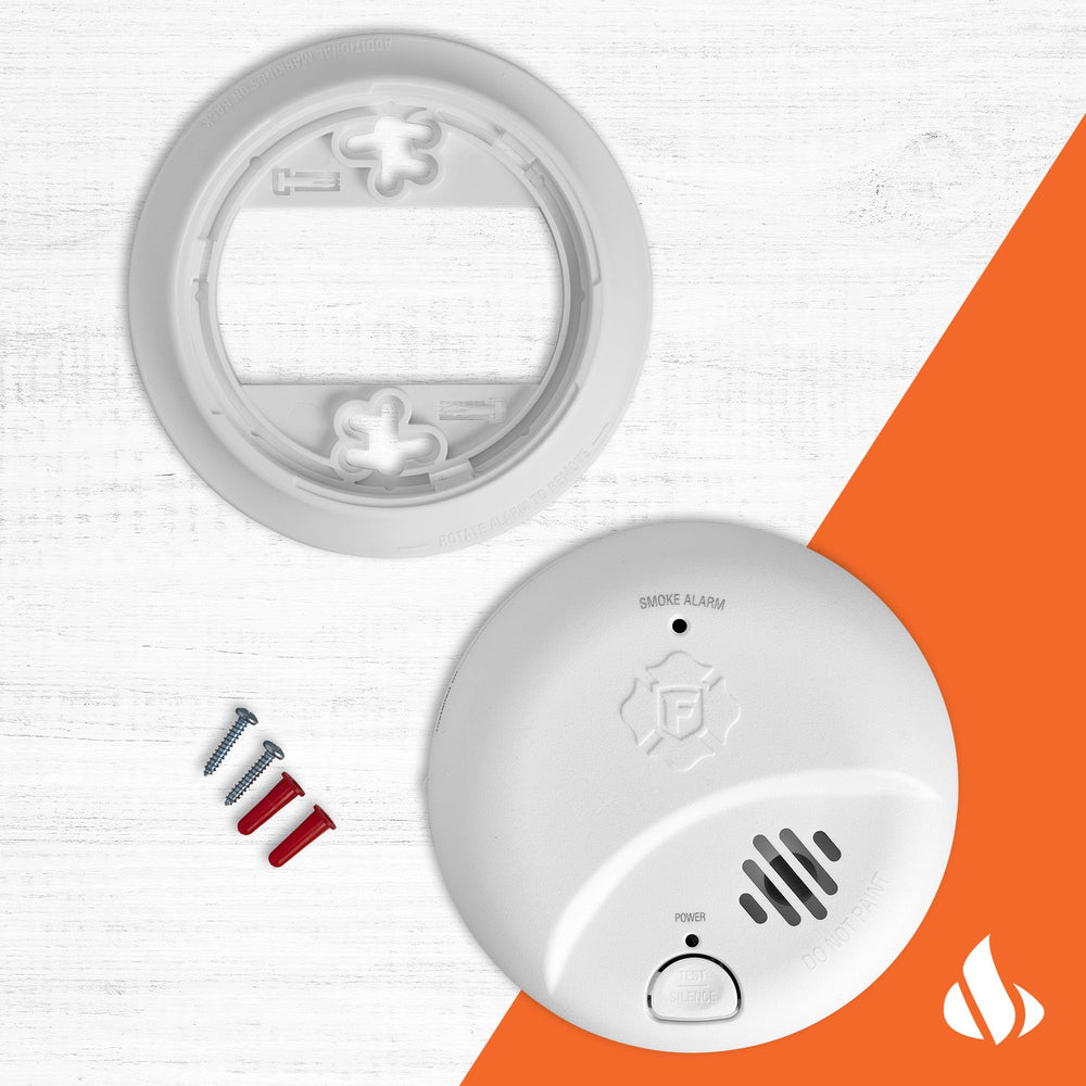 First Alert mounted on bedroom ceiling illustrating reliable home protection placement