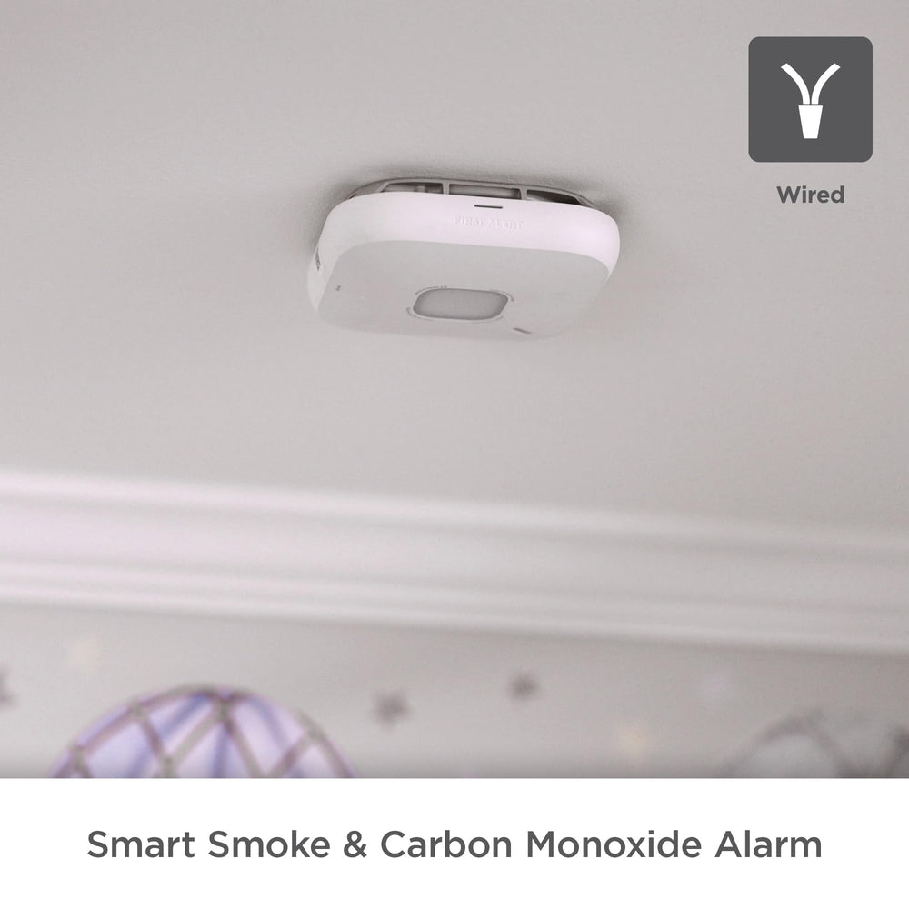 First Alert SC5 mounted in kitchen scene protecting family with smart phone notifications