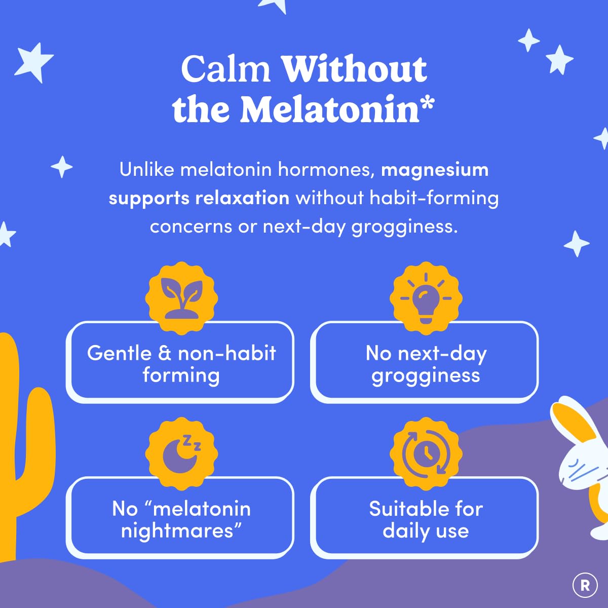 FIRST DAY supplement facts label showing magnesium citrate and L-theanine