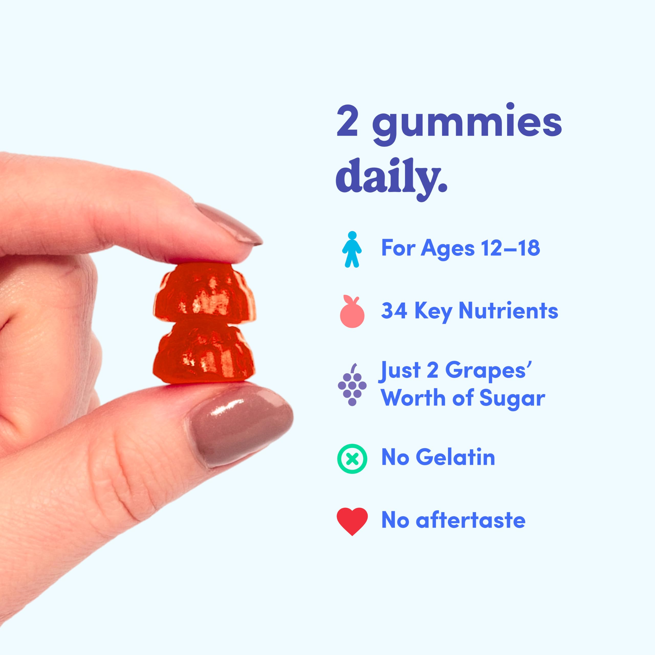 FIRST DAY gummies stored in backpack pocket for on-the-go teen nutrition
