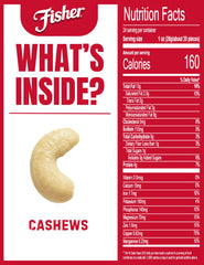 CHEF'S NATURALS close-up of cashew texture highlighting crunchy benefit