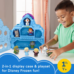Fisher-Price castle opened into playset showing rooms and imaginative-play benefit