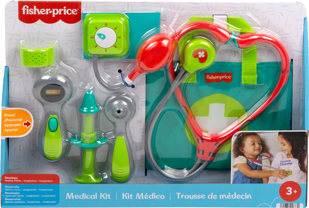 Fisher-Price preschool kit in play scene promoting cooperative role-play and empathy