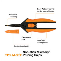 Fiskars micro-tip blades close-up delivering precise, clean cuts