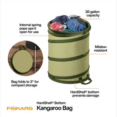 Fiskars close-up of HardShell bottom for tear protection