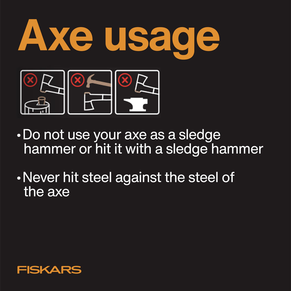 Fiskars X7 on campfire site showing practical firewood prep benefit
