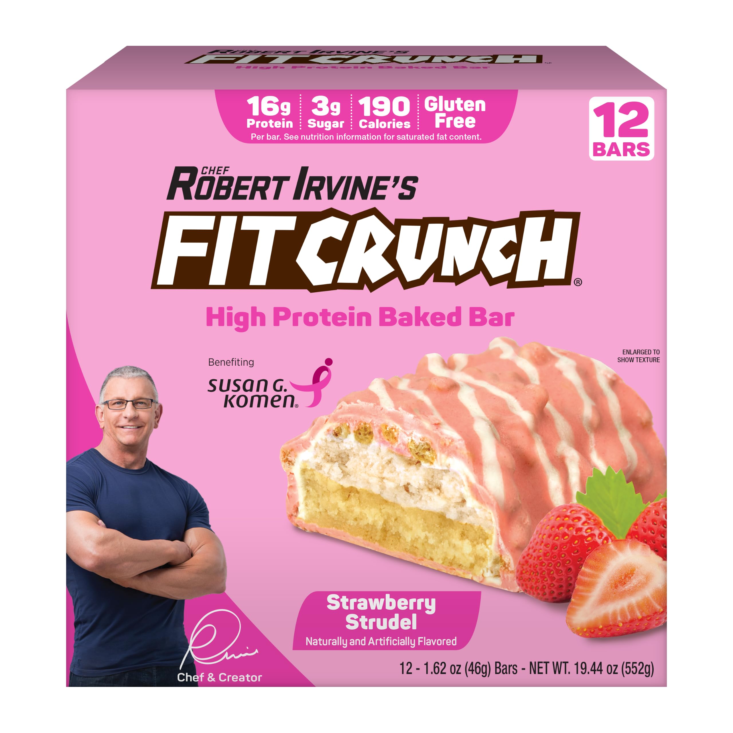 Fit Crunch front packaging showing box and flavor for easy identification