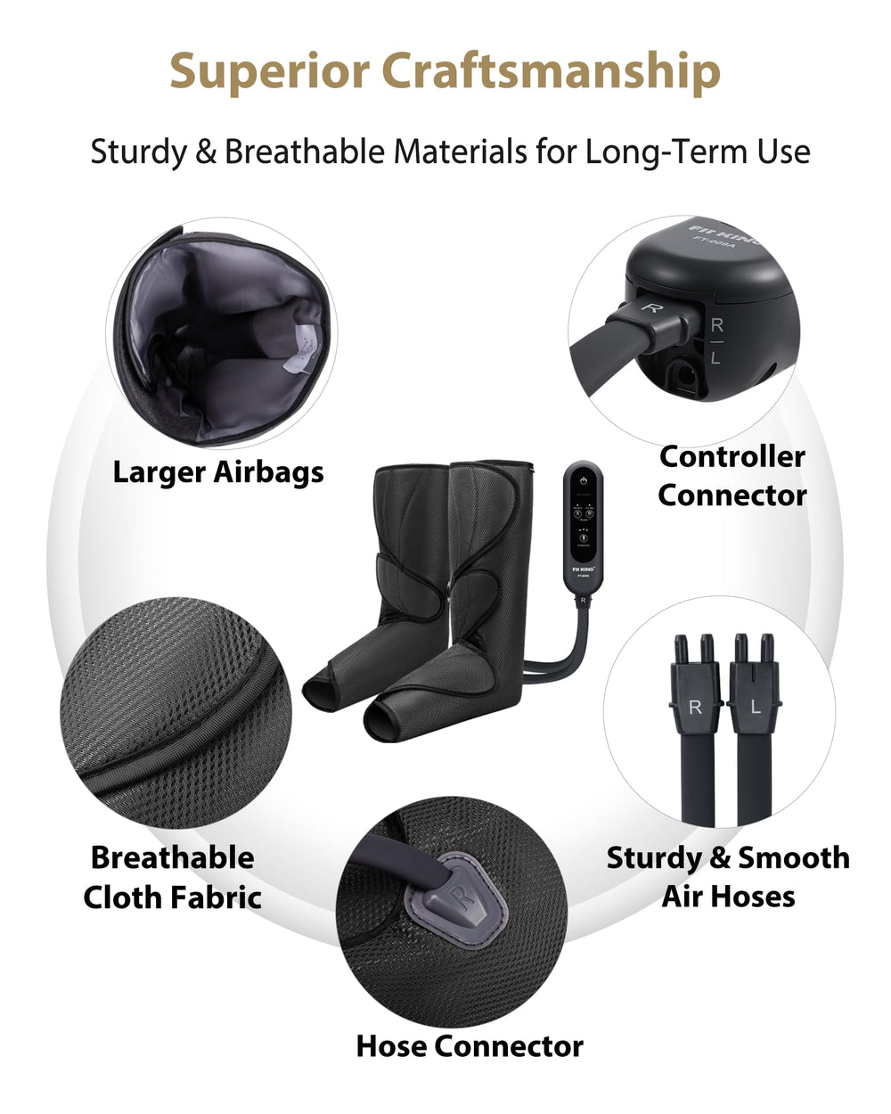 FIT KING lifestyle image of user relaxing on couch with massager offering post-activity comfort