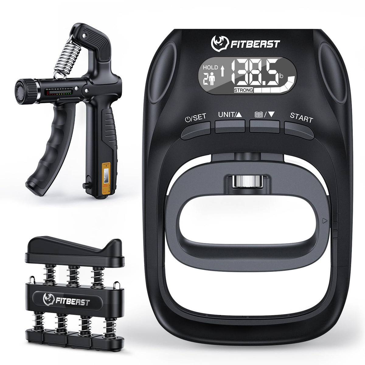 FitBeast front kit packaging showing all three tools and compact case, clear organization benefit