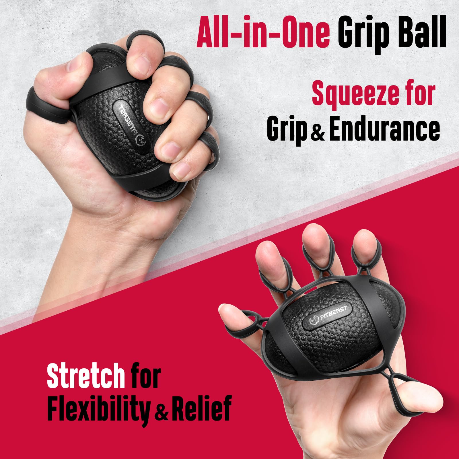 FitBeast massage ball texture detail to show durable surface and targeted relief