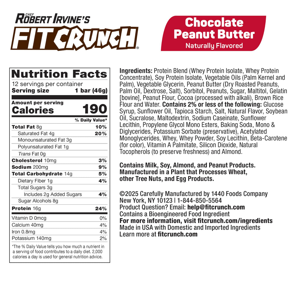 FitCrunch twelve-count box displayed for pantry stocking and portion convenience