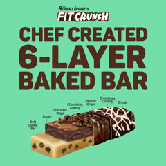 FitCrunch single bar in hand demonstrating portable size and convenient protein on-the-go