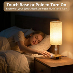 Fitfull LED bulb lit to show steady flicker-reduced reading light