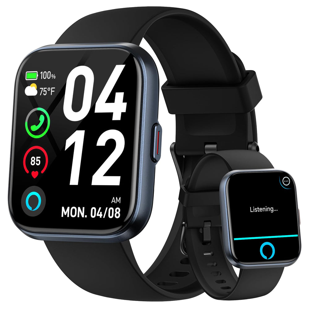 Fitpolo front view showing watch face and sleek black finish for stylish everyday wear