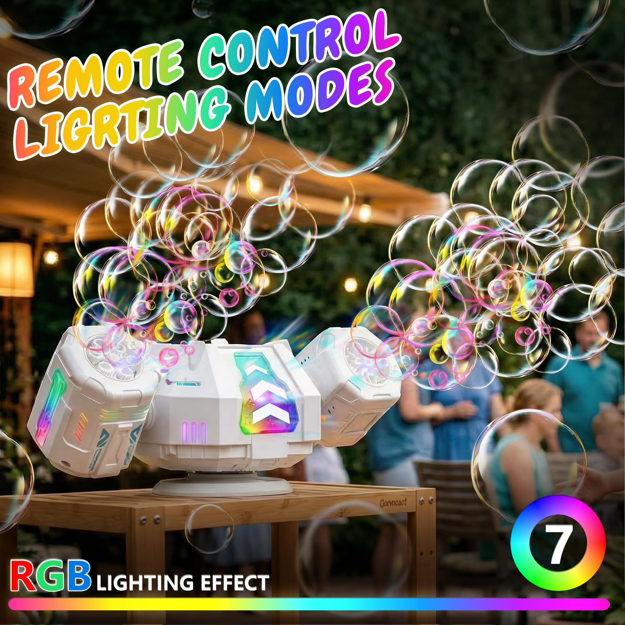 Fitrobust RGB lights display creating colorful ambience and lively party effect