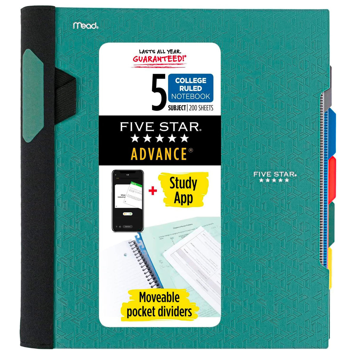 Five Star front cover in seaglass showing durable protection and quick recognition
