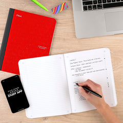 Five Star black composition book front view for a professional, durable look