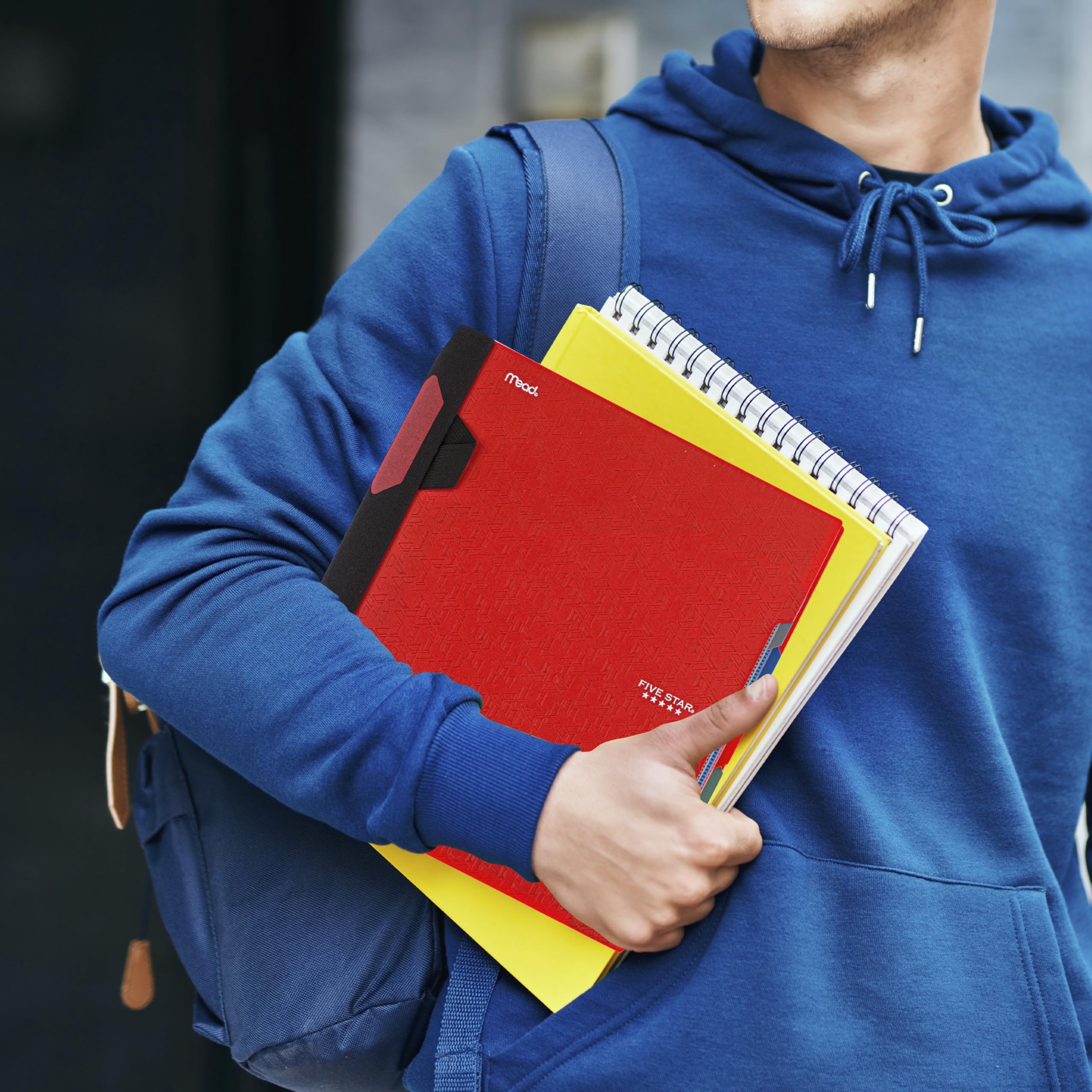 Five Star notebook in use with student scanning notes into study app