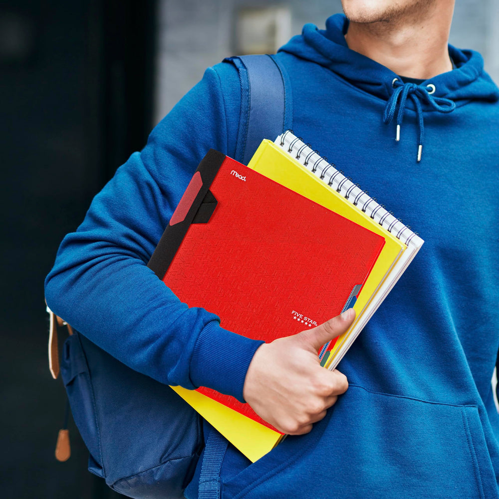 Five Star notebook in use with student scanning notes into study app