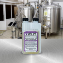 Five Star high-foaming sanitizer foam clinging to threaded fitting for deep penetration